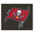 Tampa Bay Buccaneers Tailgater Mat Buccaneers Primary Logo Pewter