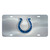 Indianapolis Colts Diecast License Plate Horseshoe Primary Logo Stainless Steel