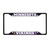 Minnesota Vikings License Plate Frame - Black Viking Head Primary Logo and Wordmark Purple