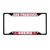 San Francisco 49ers License Plate Frame - Black Oval SF Primary Logo and Wordmark Red