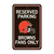 Cleveland Browns Parking Sign Helmet Primary Logo Brown