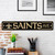 New Orleans Saints Street Sign Fleur-de-lis Primary Logo Black
