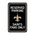 New Orleans Saints Parking Sign Fleur-de-lis Primary Logo Black