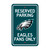 Philadelphia Eagles Parking Sign Eagle Head Primary Logo Green