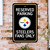 Pittsburgh Steelers Parking Sign Steeler Primary Logo Black