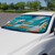Miami Dolphins Auto Shade Primary Logo, Alternate Logo and Wordmark Aqua