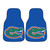 University of Florida - Florida Gators 2-pc Carpet Car Mat Set Gator Head Primary Logo Blue