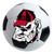 University of Georgia - Georgia Bulldogs Soccer Ball Mat G Primary Logo White