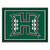 University of Hawaii - Hawaii Rainbows 8x10 Rug H Primary Logo Green