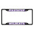 Kansas State University - Kansas State Wildcats License Plate Frame - Black Powercat Primary Logo and Wordmark Purple
