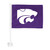 Kansas State University - Kansas State Wildcats Car Flag Powercat Primary Logo Purple