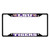 Louisiana State University - LSU Tigers License Plate Frame - Black "Tiger" Logo & Wordmark Purple