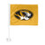 University of Missouri - Missouri Tigers Car Flag Tiger Head Primary Logo Gold