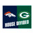 NFL House Divided - Broncos / Packers House Divided Mat House Divided Multi
