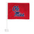 University of Mississippi - Ole Miss Rebels Car Flag "Ole Miss" Script Logo Red