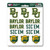 Baylor Bears Mini Decal 12-pk 12 Various Logos / Wordmark