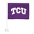 Texas Christian University - TCU Horned Frogs Car Flag TCU Primary Logo Purple