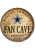Dallas Cowboys Round 14" Round Fan Cave Sign