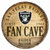 Las Vegas Raiders Round 14" Round Fan Cave Sign