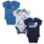 Baby Boys Los Angeles Chargers Short Sleeve Bodysuit, 3-pack