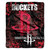 Houston Rockets Blanket 50x60 Raschel Drop Down Design