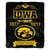 Iowa Hawkeyes Blanket 50x60 Raschel Label Design