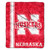 Nebraska Cornhuskers Blanket 50x60 Sherpa Jersey Design