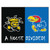 House Divided - Wichita State / Kansas House Divided Mat 33.75"x42.5"