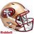 San Francisco 49ers Helmet Riddell Replica Full Size Speed Style 1996-2008 T/B