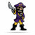 East Carolina Pirates Pennant Shape Cut Mascot Design