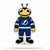 Tampa Bay Lightning Pennant Shape Cut Mascot Design