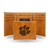 Clemson Tigers Wallet Trifold Laser Engraved