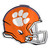 Clemson Tigers Embossed Helmet Emblem "Paw Print" Primary Logo