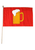 Beer Mug Red 12x18in Stick Flag