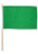 Green Solid Color 12x18in Stick Flag