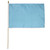 Light Blue Solid Color 12x18in Stick Flag