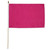 Magenta Solid Color 12x18in Stick Flag