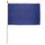 Navy Blue Solid Color 12x18in Stick Flag