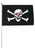 Red Eyes Pirate 12x18in Stick Flag
