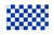 Blue & White Checkered Flag 2x3ft Poly