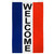 Welcome (Vertical) Flag 2x3ft Poly