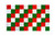 Red, Green & White Checkered Flag 3x5ft Poly