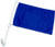 Royal Blue Solid Color Double-Sided Car Flag