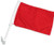 Red Solid Color Double-Sided Car Flag