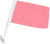 Pink Solid Color Double-Sided Car Flag