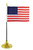 1-Hole Desktop Flag Stand for 4x6 inch flag (Unweighted)