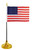 1-Hole Desktop Flag Stand for 4x6 inch flag(Weighted)