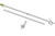 6ft Spinning Stabilizer Flag Pole & Bracket Kit (Silver)