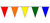 30ft Solid Color Pennant String Flags
