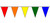 100ft Solid Color Pennant String Flags